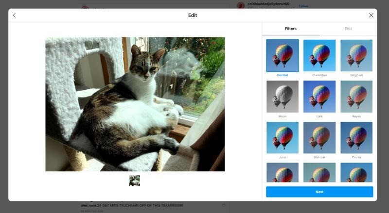 Instagram tests posting photos from your desktop