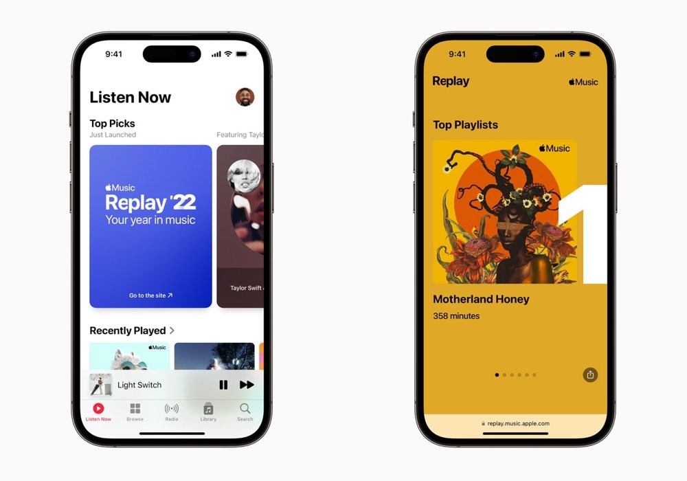 Το Apple Music παρουσια΄ζει το επανασχεδιασμένο Replay για να γιορτάσει το 2022