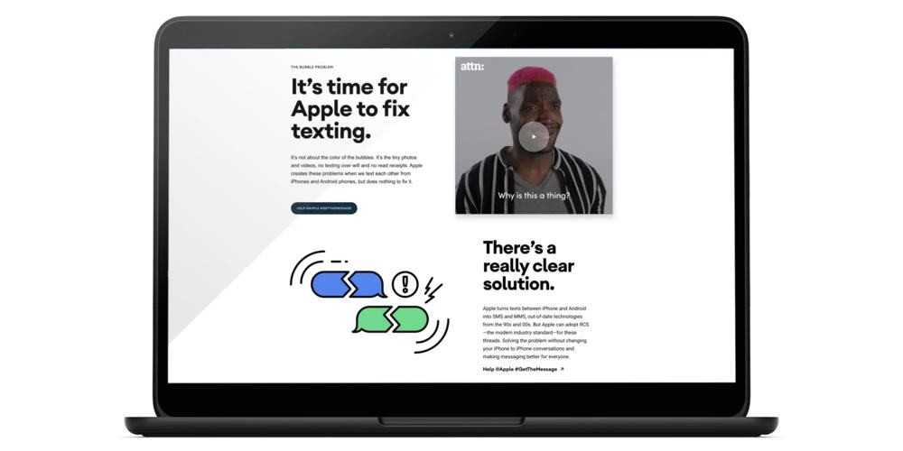 Google attacks Apple with a new website about RCS standard adoption