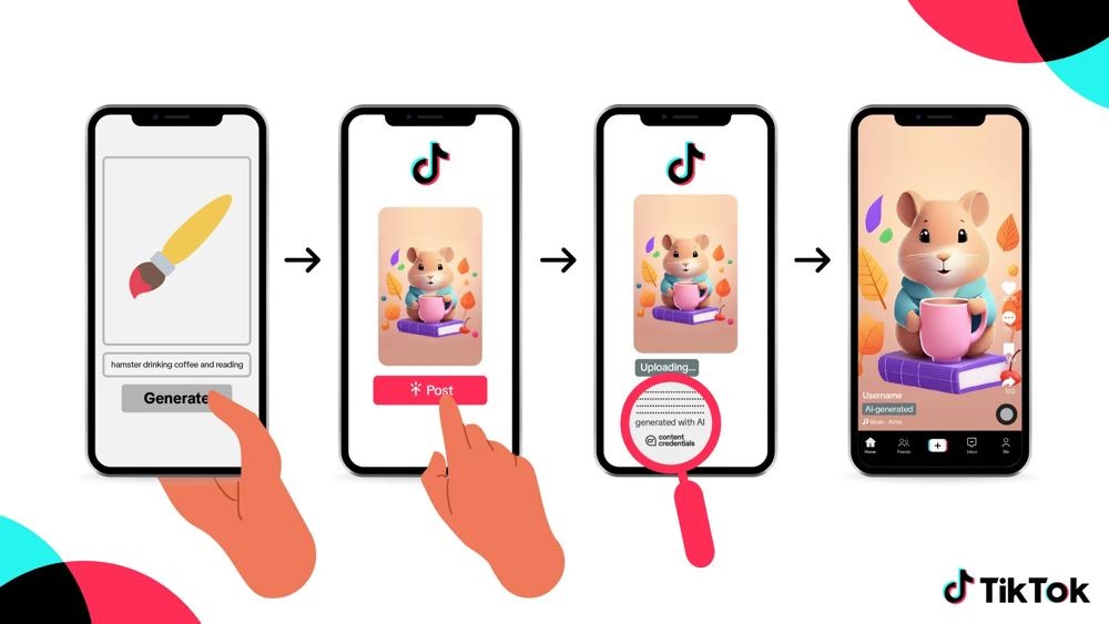 TikTok will automatically label AI generated content