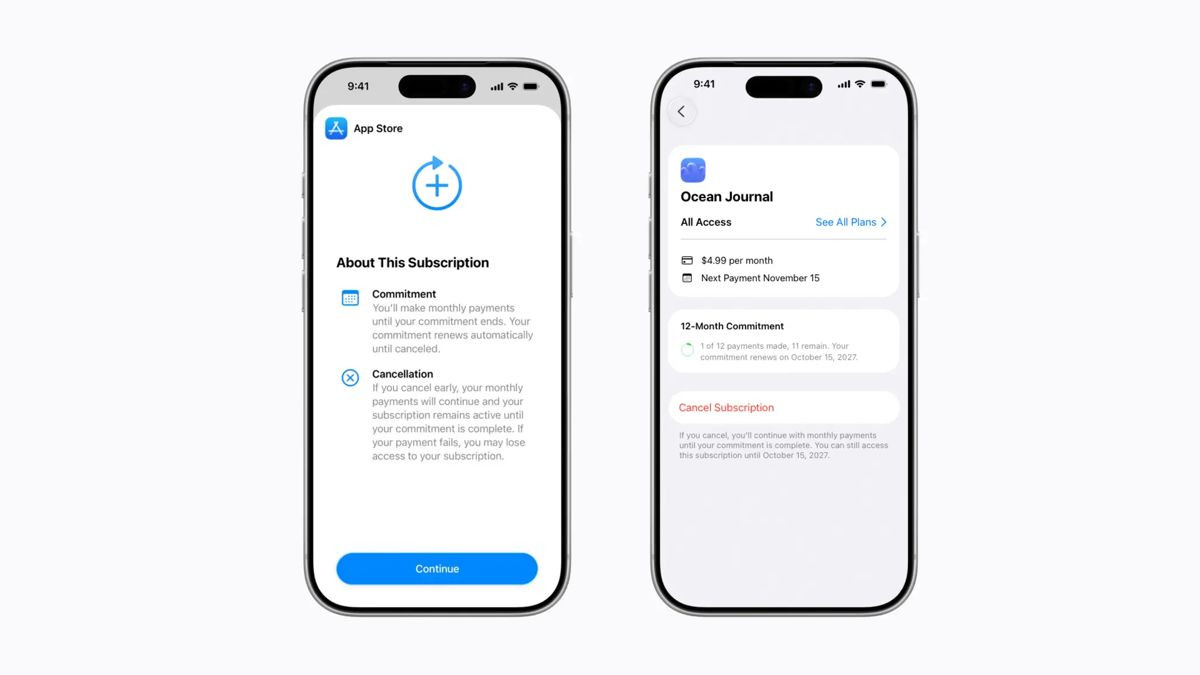 Apple redefines App Store subscriptions with new long term commitment model