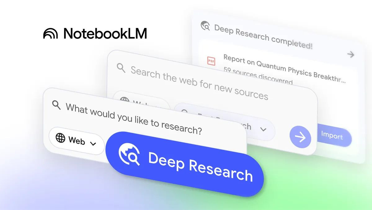 Google expands Deep Research inside NotebookLM