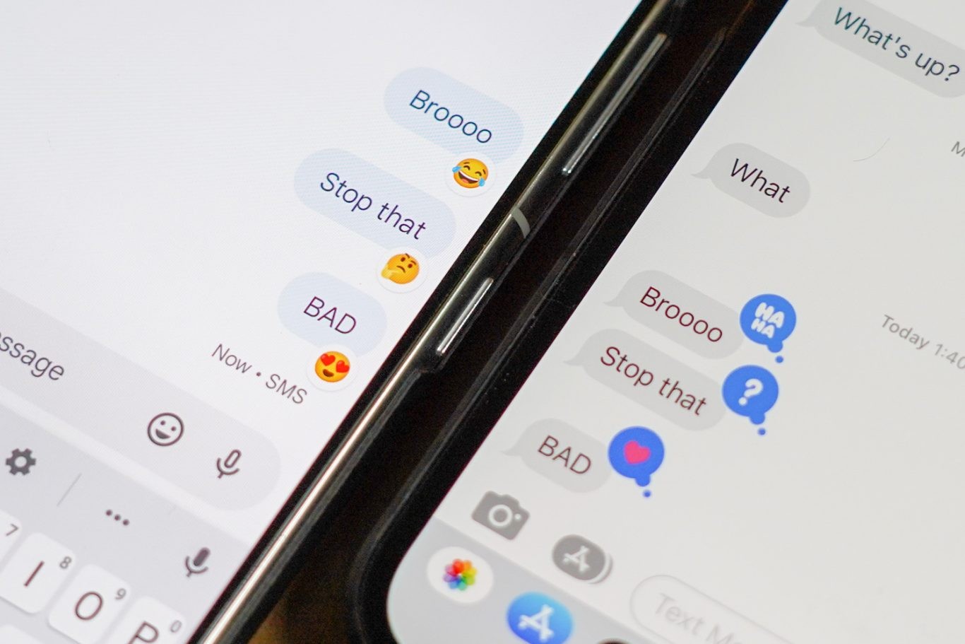 Google Messages beta is showing iMessage emojis