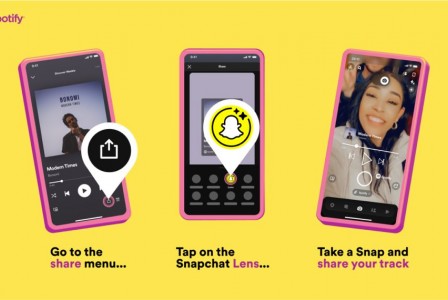Spotify and Snapchat collaborate on a new sharing feature