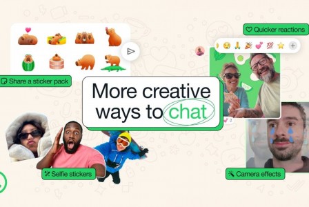 WhatsApp adds selfie stickers and quicker reactions