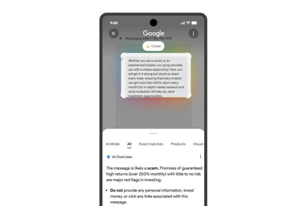Google’s Circle to Search takes aim at online scams
