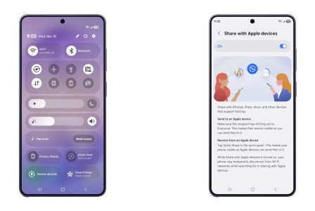 Samsung brings AirDrop integration to the Galaxy S26 Series