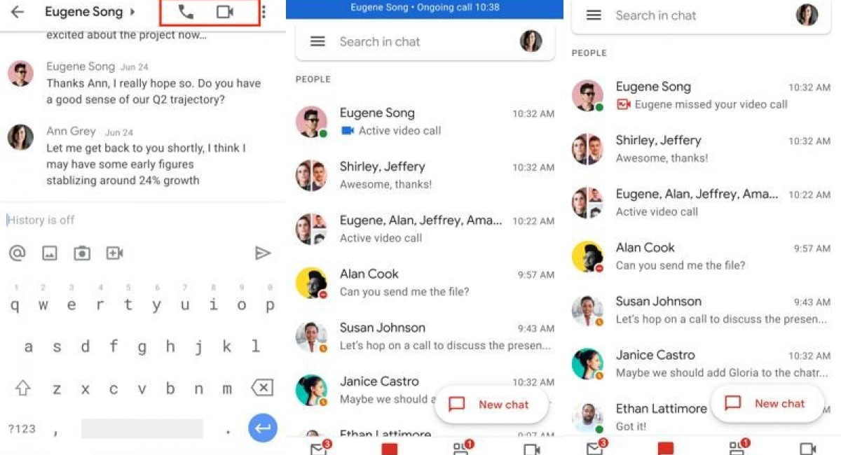Google brings audio and video calls to Gmail app