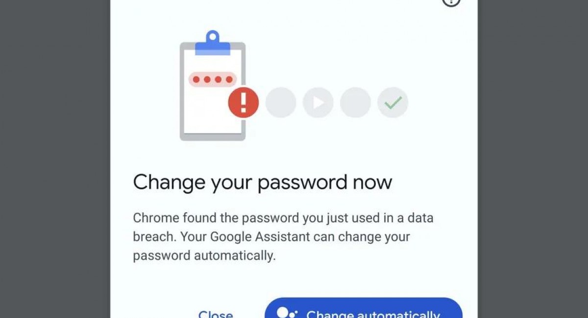 Ο Google Assistant σε βοηθά να αλλάξεις αυτόματα το παραβιασμένο password σου