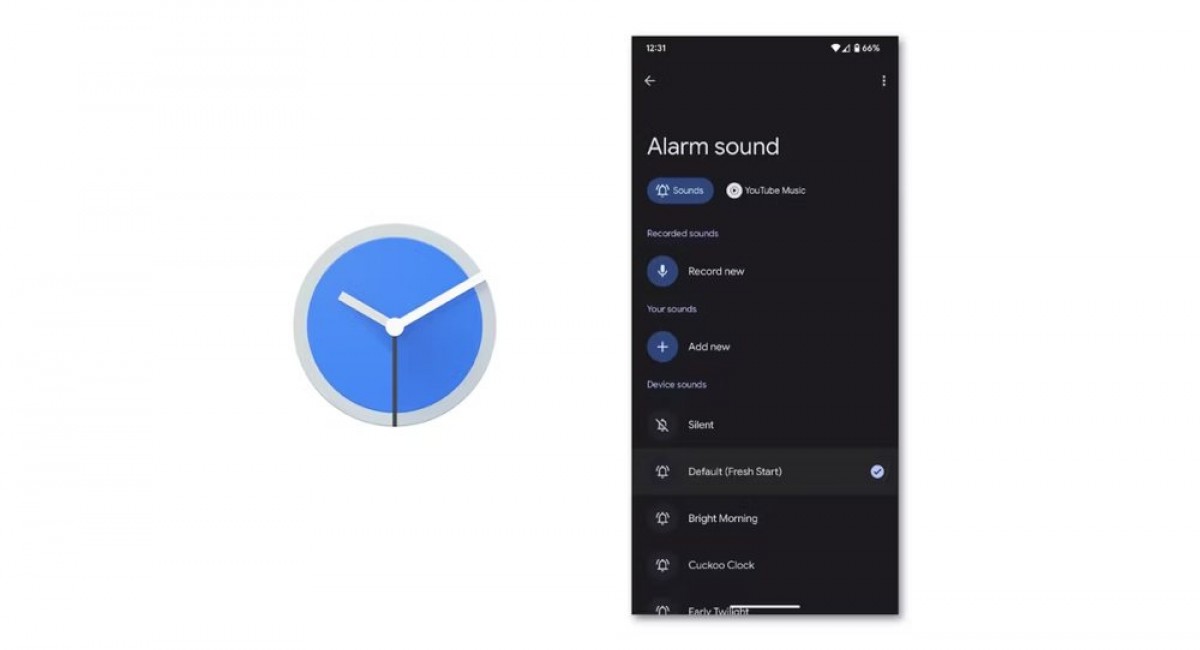 Google Clock will let you record your own Alarm and Timer sounds directly from the app