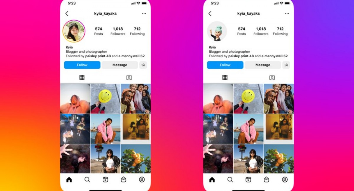 Instagram introduces dynamic profile photo to switch with user's avatar