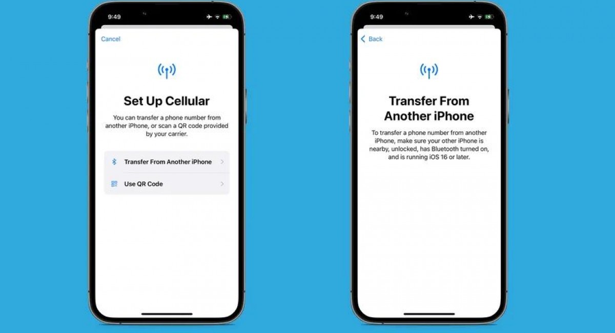 Το iOS 16 θα επιτρέπει τη μεταφορά eSIM σε νέο iPhone μέσω Bluetooth