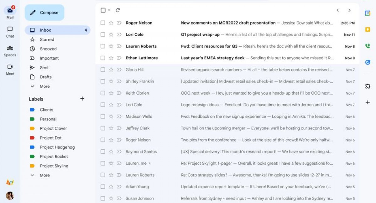 New Gmail design rolls out to all users