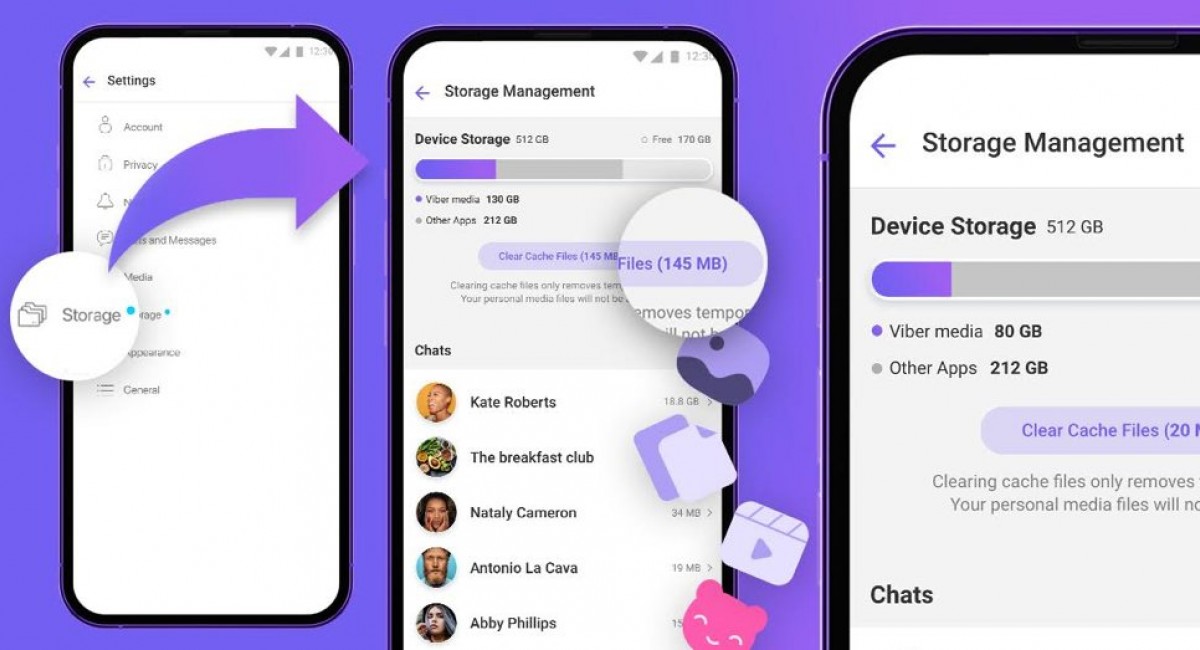 Viber introduces a new feature to save storage space in the app