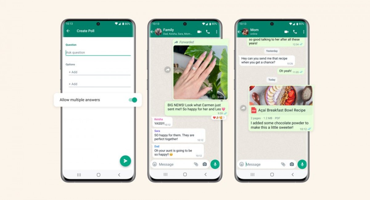 WhatsApp introduces new features regarding polls and captions