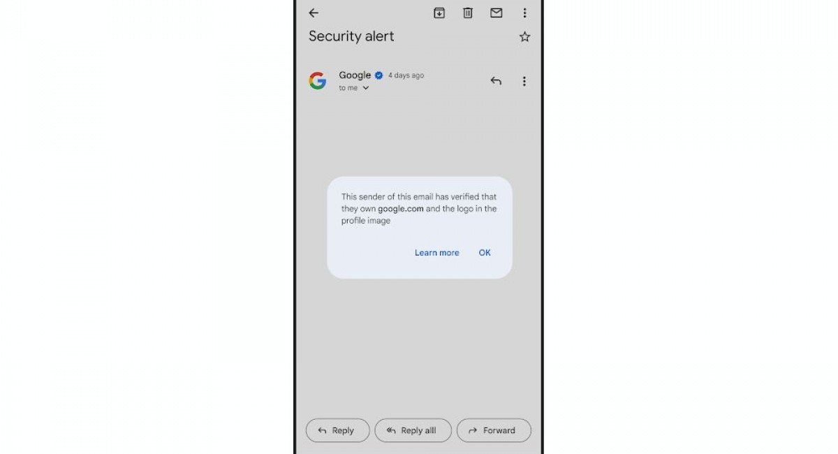 Gmail adds blue verification checkmarks on Android and iOS apps