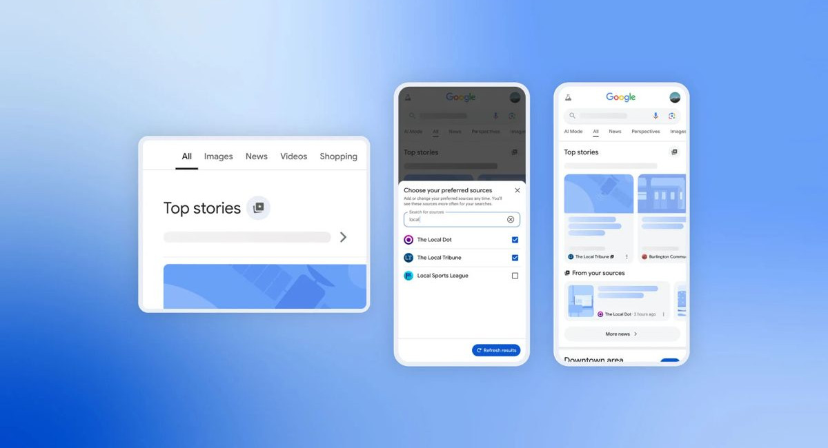 Google Search: Λανσάρει τα Preferred Sources για εξατομικευμένα αποτελέσματα ειδήσεων