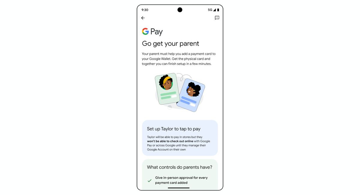 Google Wallet will be finally available to kids soon