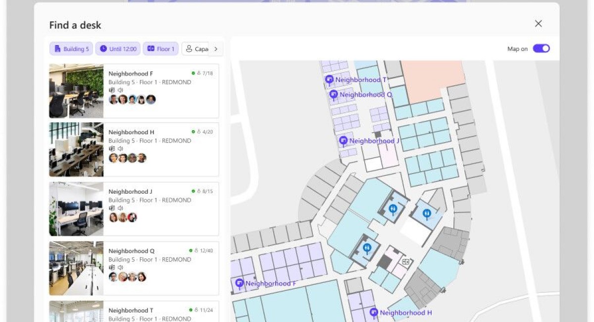 Microsoft Places is a new collaborative app for remote working