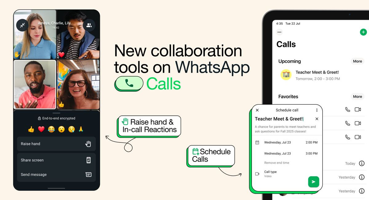 WhatsApp: Προσθέτει προγραμματισμό κλήσεων και διαδραστικές λειτουργίες