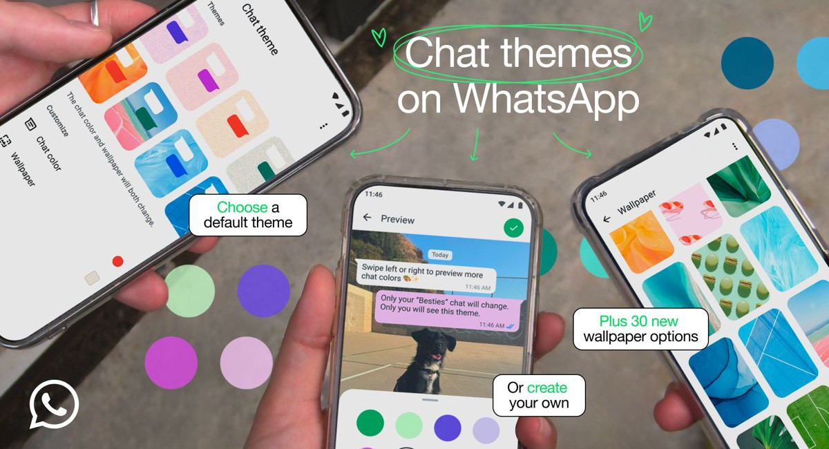 Το WhatsApp εισάγει παραμετροποιήσιμα θέματα και φόντα συνομιλίας