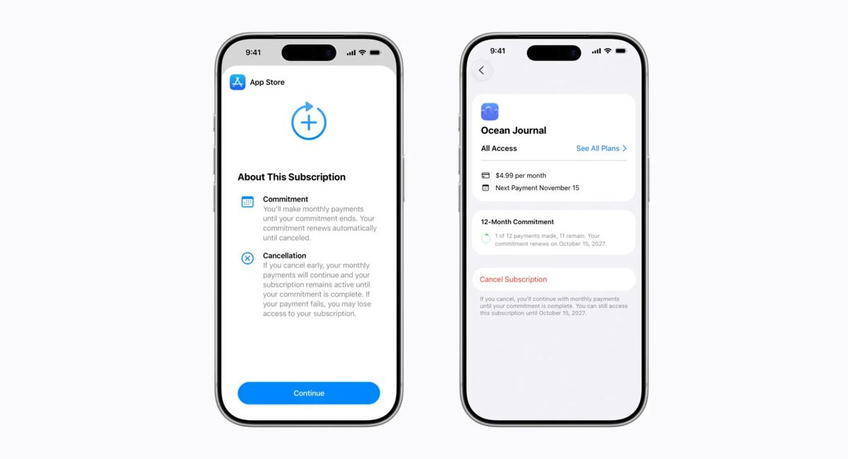 Apple redefines App Store subscriptions with new long term commitment model
