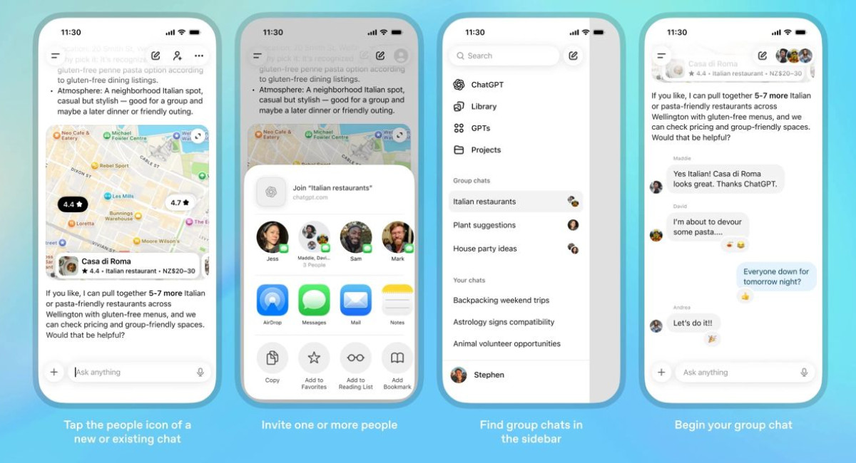 ChatGPT rolls out Group Chats for AI-enchanced collaboration