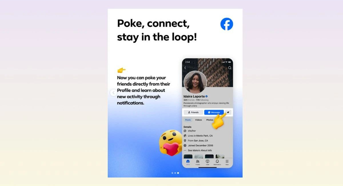 Το Facebook επαναφέρει το Poke για να αυξήσει την αλληλεπίδραση των χρηστών