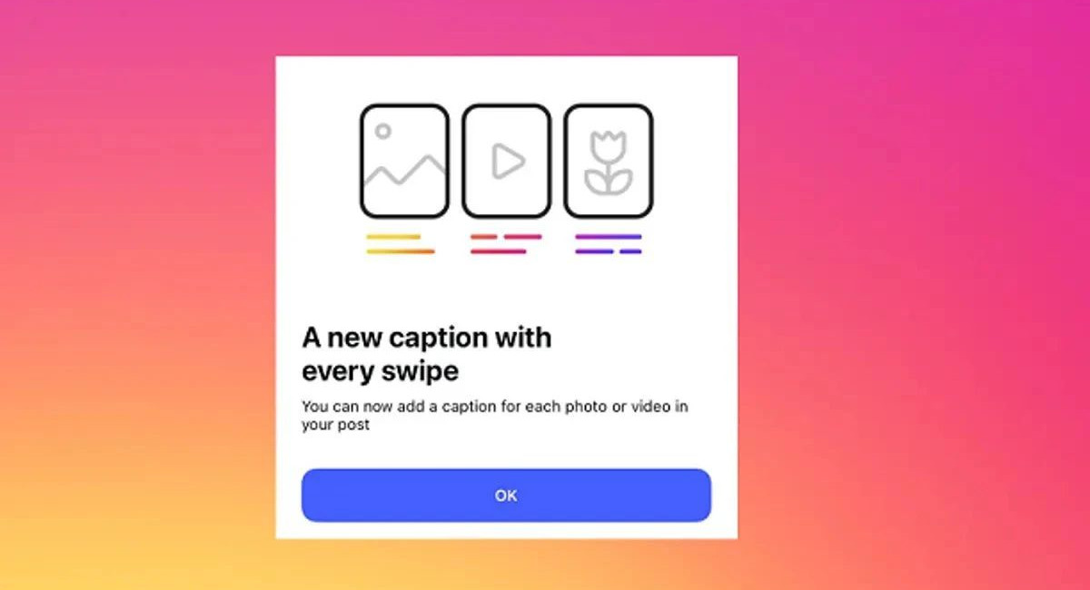 Instagram introduces independent carousel captions