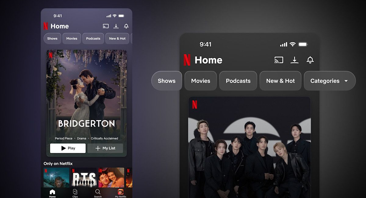 Netflix reinvents the mobile experience with a strategic face lift