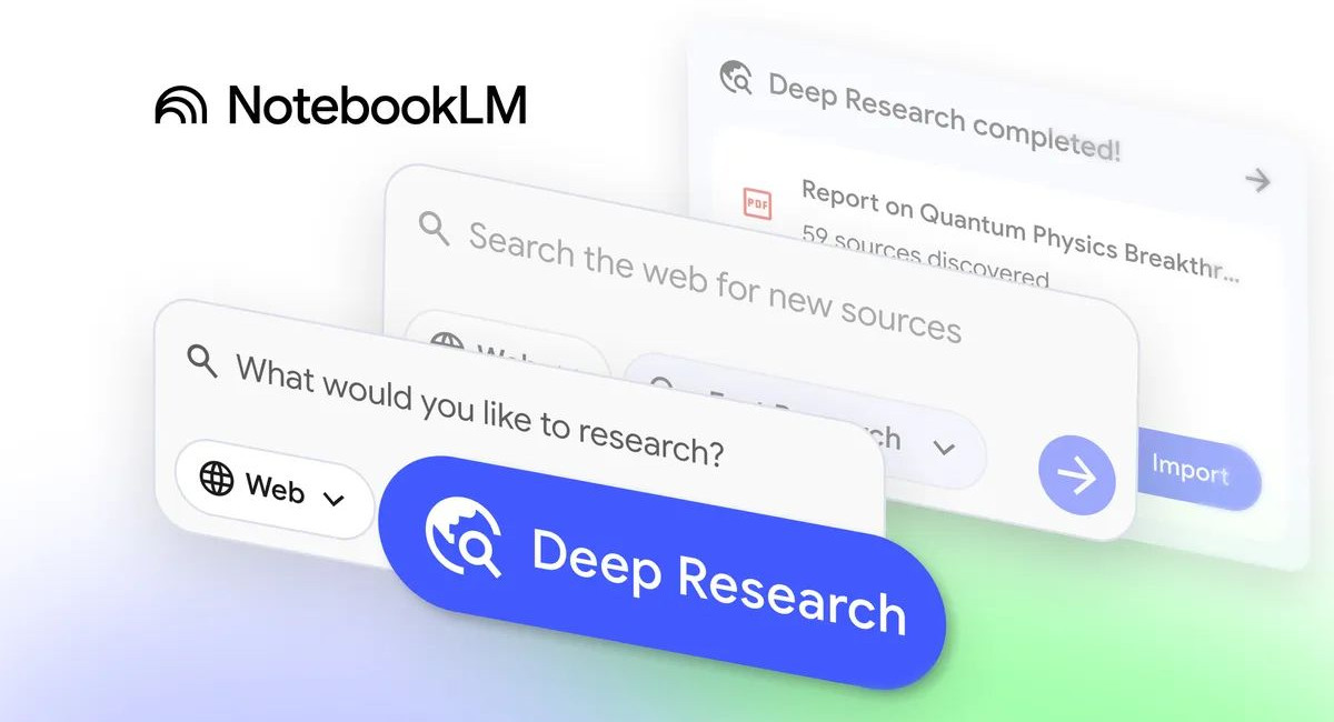 Η Google φέρνει το Deep Research στο NotebookLM