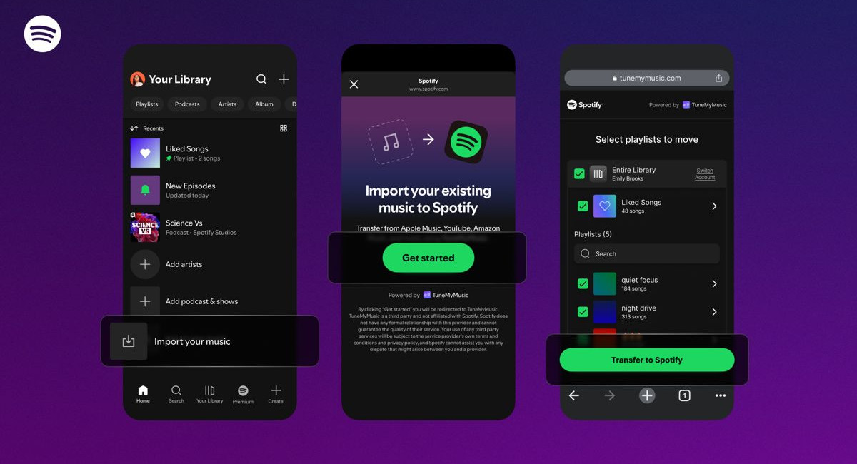 Spotify courts new users with easy playlist transfers