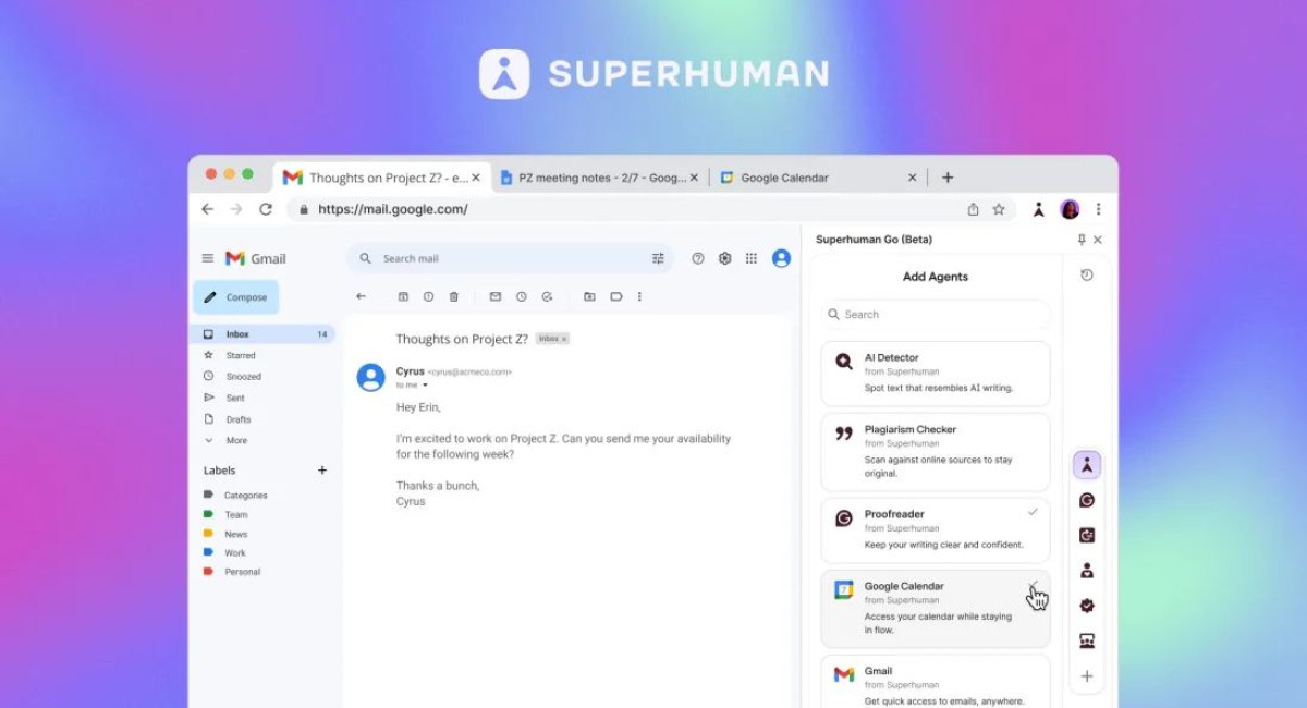 Grammarly rebrands as Superhuman and expands into a full AI productivity suite Grammarly rebrands as Superhuman and expands into a full AI productivity suite