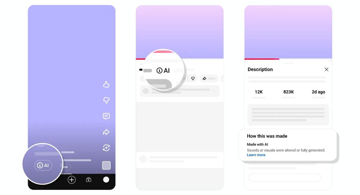 YouTube adds mandatory disclosure badges for AI-generated and altered content