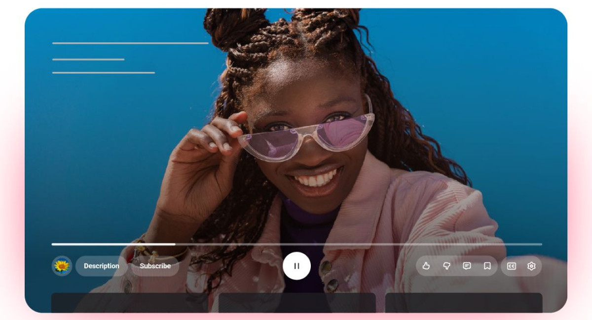 YouTube redesigns its video player
